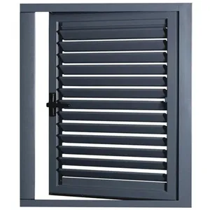 Modern Jalousie Window Glass Prices Aluminum Frame Adjustable Glass Louver Windows Aluminium Louvre Shutter Window