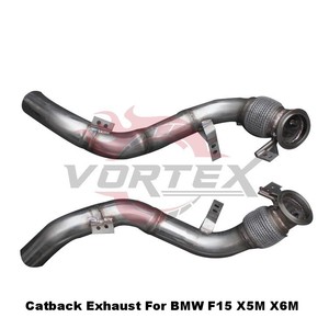 ชุดท่อไอเสีย Vortex Premium Full Exhaust สำหรับ BMW X5M X6M F15 F16 S63 V8 แบบมีวาล์ว พร้อมท่อ Catback และท่อหน้า ชุดอุปกรณ์ปรับแต่งสมรรถนะ - Product Image 3