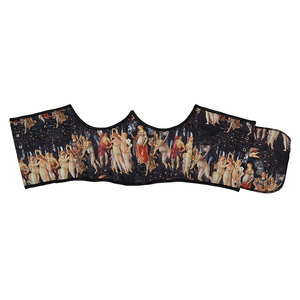 Short Oil Print <b>Underbust</b> <b>Corset</b> Top with 13 Plastic Bones and Adjustable Lace Up Back for Gothic Vintage Fashion Styling - Product Image 6