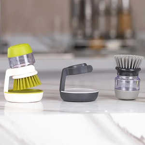 Juego de utensilios de cocina de plástico con dispensador de jabón, cepillo para platos, soporte de almacenamiento, herramienta de limpieza de cuencos y base de drenaje - Product Image 6