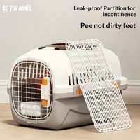 Approuvé par les compagnies aériennes, Transporteurs de animaux de compagnie portables d'extérieur, Produits de voyage, Transporteur pour chat, Transporteur pour animaux de compagnie en cuir, Transporteurs pour animaux de compagnie