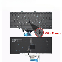 Clavier d'ordinateur portable rétroéclairé de remplacement US/russe, pour DELL Latitude L3400 3400 5400 5401 5410 5411 7400 P98G 3J9FC 0RN86F
