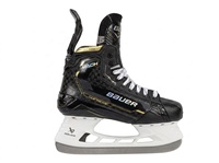 Patins de hockey sur glace en carbone haute dureté, design ligne dorée, lame en acier inoxydable durable, légers, sérigraphiés, OEM Bau
