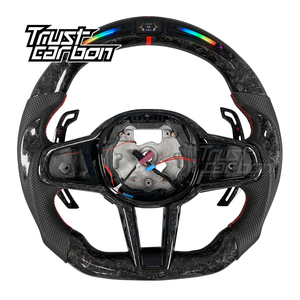 <span class=keywords><strong>Volante</strong></span> Deportivo de Fibra de Carbono Forjado Personalizado para <span class=keywords><strong>BMW</strong></span> LCI X3M <span class=keywords><strong>X5</strong></span> <span class=keywords><strong>M</strong></span> X6 X7 G05 G21 G22 G30 G87 G80 G82 F90 con Pantalla LED - Product Image 1
