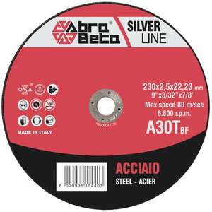 ABRA BETA - AB000041230 A30T-Disques à tronçonner à centre plat (multipack)-EAN 8020935154403 ABRASIFS CUTTING DISCS - Product Image 1