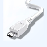Câble de charge rapide USB 2.4A, câble de charge et de données Micro USB Type-B pour téléphones mobiles Samsung Android, câble multifonction de 2 m