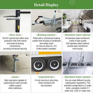 Remorque de Food Truck de 10 pieds pour la vente de smoothies, chariot de restauration mobile de taille standard - Product Image 4