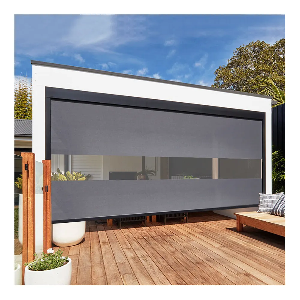Transparent PVC Patio Enclosures Outdoor Plastic Weather Panels Clear Vinyl Curtains