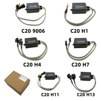 Lorida Code de dépannage Automobile décodeur de phare LED EMC Anti-interférence prévention ampoule scintillement H13 C20 décodeur