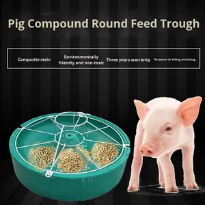 Nueva Cubierta Ecológica para Comedero <span class=keywords><strong>de</strong></span> Lechones con Ranura Redonda <span class=keywords><strong>de</strong></span> Alimentación <span class=keywords><strong>de</strong></span> Resina Compuesta y Herramienta para la Cría <span class=keywords><strong>de</strong></span> Cerdos - Product Image 5