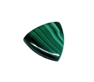 Malaquita Verde Natural, Cabujón Trillón Plano por Ambos Lados, Personalizado, Súper Calidad para Joyería, Anillos, Collares, Piedra de Nacimiento - Product Image 2