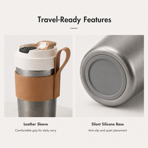 Compact Titanium Coffee Mug <b>Small</b> Portable Insulated Travel Cup - Product Image 2