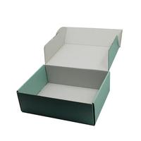 Papier ondulé personnalisé Papier ondulé vert personnalisé Boîte d'expédition postale de commerce électronique Boîte d'emballage postale Boîte d'emballage postale