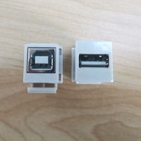 USB-B-Buchse auf USB-A-Buchse Keystone-Adapter