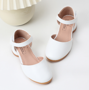 Classic <b>White</b> Pu Leather Shoes for Girls High <b>Heels</b> Party Dance Kids Shoes Princess Children Wedding Shoes - Product Image 2