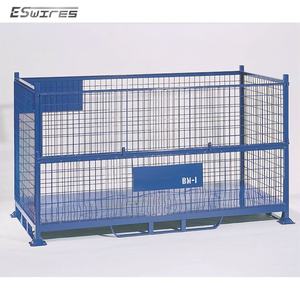 Ulaşım Mesh tasarım katlanır istifleme galvanizli çift depolama kafesi - Product Image 4