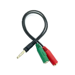 2 In 1 3.5 Aux Audio Cable 3.5Mm Headphone Jack Adapter
