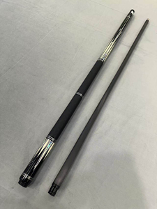 Jflowers JF30-03F Carbon Fiber Pool Cue Stick, Ebony Butt with <b>Abalone</b> <b>Shell</b> Inlay, 12.5mm Tip Low Deflection Billiard Cue - Product Image 1