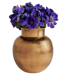 Martelé Designer Moderne Or Fini Vases Décor À La Maison et Intérieur Vase À Fleurs Hôtels Et Restaurants Pot De Fleur - Product Image 3