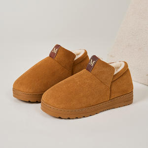 VEILISR Logo personnalisé Vente en gros Bottes de neige d'hiver Chaussons chauds en peluche antidérapants en fourrure de daim à semelle épaisse pour la Russie - Product Image 3