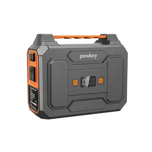 Powkey R100 Manufacturer Supplier 100w Lithium Ion Big Capacity Outdoor Portable Solar Power Station For Camping