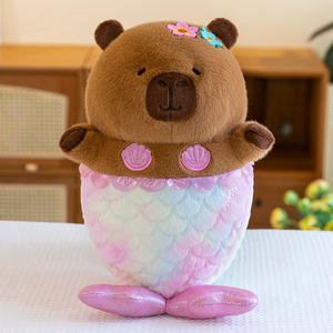 Peluche de Capibara Sirena, Juguete de Peluche, Muñeco Suave y Adorable, Kawaii, para Niñas, Regalo de Cumpleaños, Recuerdos de Fiesta - Product Image 5