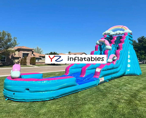 Tobogán Inflable Gigante <span class=keywords><strong>de</strong></span> Arcoíris <span class=keywords><strong>de</strong></span> 30 pies, Tobogán Acuático Inflable <span class=keywords><strong>de</strong></span> PVC <span class=keywords><strong>de</strong></span> Gran Tamaño con Piscina para Niños, Eventos <span class=keywords><strong>de</strong></span> Parques Infantiles - Product Image 4