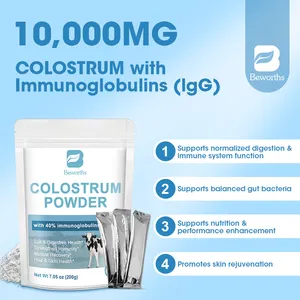 Beworths OEM 100g Highly Concentrated Pure Colostrum Supplement Bovine Colostrum Powder For Gut Immune And Muscle Health