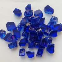 1/2 "Bleu Cobalt Verre à Feu Foyer Verre