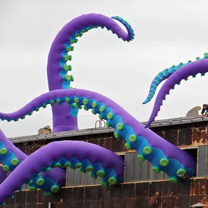 High Quality Big Inflatable Tentacles For Building Decoration