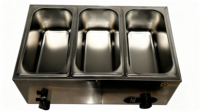 Bain-marie commercial en acier inoxydable de qualité alimentaire, table chauffante électrique pour buffet, idéal pour la restauration et les restaurants
