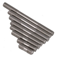 KAILUO 316 Stainless Steel Double-Headed Bolt Screw Stud Rod GB901 Equal-Length Tooth Stick Metric M6M8M10M12 Whitewash Finish
