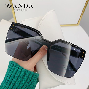 DANDA Sunglasses 6505 Rimless Rectangle UV400 Women Fashion <b>Large</b> <b>Frame</b> - Product Image 1