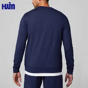 Custom Men's Sports Gym Fitness Tops Running Quick Drying Long Sleeved T Shirt Recycled Polyester/Spandex Sportswear