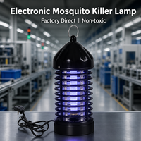 Lampe anti-moustiques UV domestique à tube de verre 360 °   Piège à insectes attrayant, facile à nettoyer, en stock