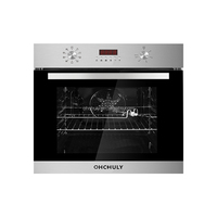Four encastrable électrique en acier inoxydable à convection/turbo, avec boutons métalliques, 12 fonctions, pour cuisine domestique – Meilleures ventes