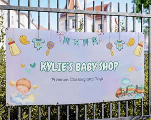 Durable Portable Custom Vinyl <b>Banners</b> with UV Printing Reusable & Waterproof for Outdoor Advertising and Billboards - Product Image 1