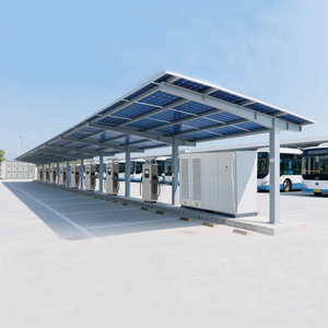 Estación de Carga para Vehículos Eléctricos Comercial Personalizada, Precio de Estación de Carga Rápida para Vehículos Eléctricos <span class=keywords><strong>con</strong></span> Panel Solar - Product Image 1