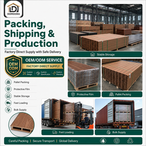 Revestimiento de Pared Exterior de WPC Coextruido Moderno e Impermeable, Revestimiento de Tubo de Madera Plástica de Alta Resistencia para Hoteles - Product Image 6