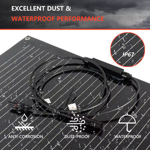 Offre Spéciale 100W 200W noir Mono Flexible panneau solaire PV 12V 18V 24V étanche ETFE Film panneau solaire Flexible pour <span class=keywords><strong>camping</strong></span>-<span class=keywords><strong>car</strong></span> RV - Product Image 4