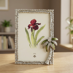 Home Decoration PLAM TREE Style Metal Photo <b>Frame</b> 4x6 Inches - Product Image 3