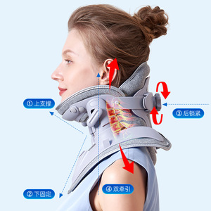 Cervical Traction Neck Brace JQAH-4B Manual Support For Cervical Spondylosis And Herniated Discs Home Use Correction Device - Product Image 1