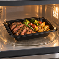 Contenants rectangulaires jetables personnalisables pour emporter, barquettes en PP pour l'emballage alimentaire, boîtes à lunch compatibles micro-ondes