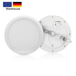 Lampu plafon langit-langit tersembunyi bulat, lampu sorot bawah rumah tersembunyi bulat 8w 12w 18w 25w dapat diredupkan dalam Eropa