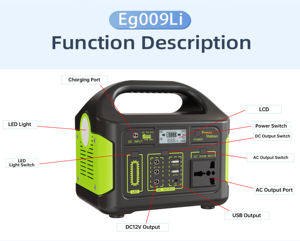휴대용 발전소 300W - 태양광 발전기 (태양광 패널 선택 가능), 가정용 비상 전원, 날씨 비상 상황, 야외 활동용 - Product Image 3