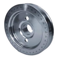 Roue de poulie de manivelle d'égaliseur sculptée en billette d'acier usinée CNC selon votre conception