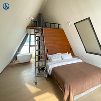 Maison préfabriquée mobile extensible de luxe de 20 pieds, kits de cabane en verre de type conteneur d'Asie, bureau, espace de couchage, mini-salon, villa