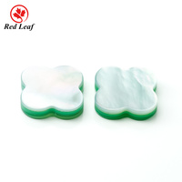 Redleaf prix de gros naturel blanc coquille trèfle pierre trèfle à quatre feuilles/nacre 4 perles pierres précieuses en vrac 6mm-16mm