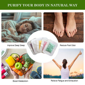 フットパッドハーブボディクレンジングフットパッド効果的なフットケア睡眠改善デトックスフットパッチ医療用品 - Product Image 4