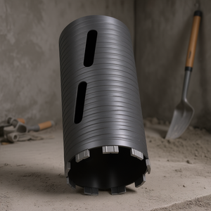 Foret diamanté à tige filetée de 4-1/2 pouces de diamètre et 9-1/2 pouces de profondeur pour le perçage de la maçonnerie et du béton - Product Image 2